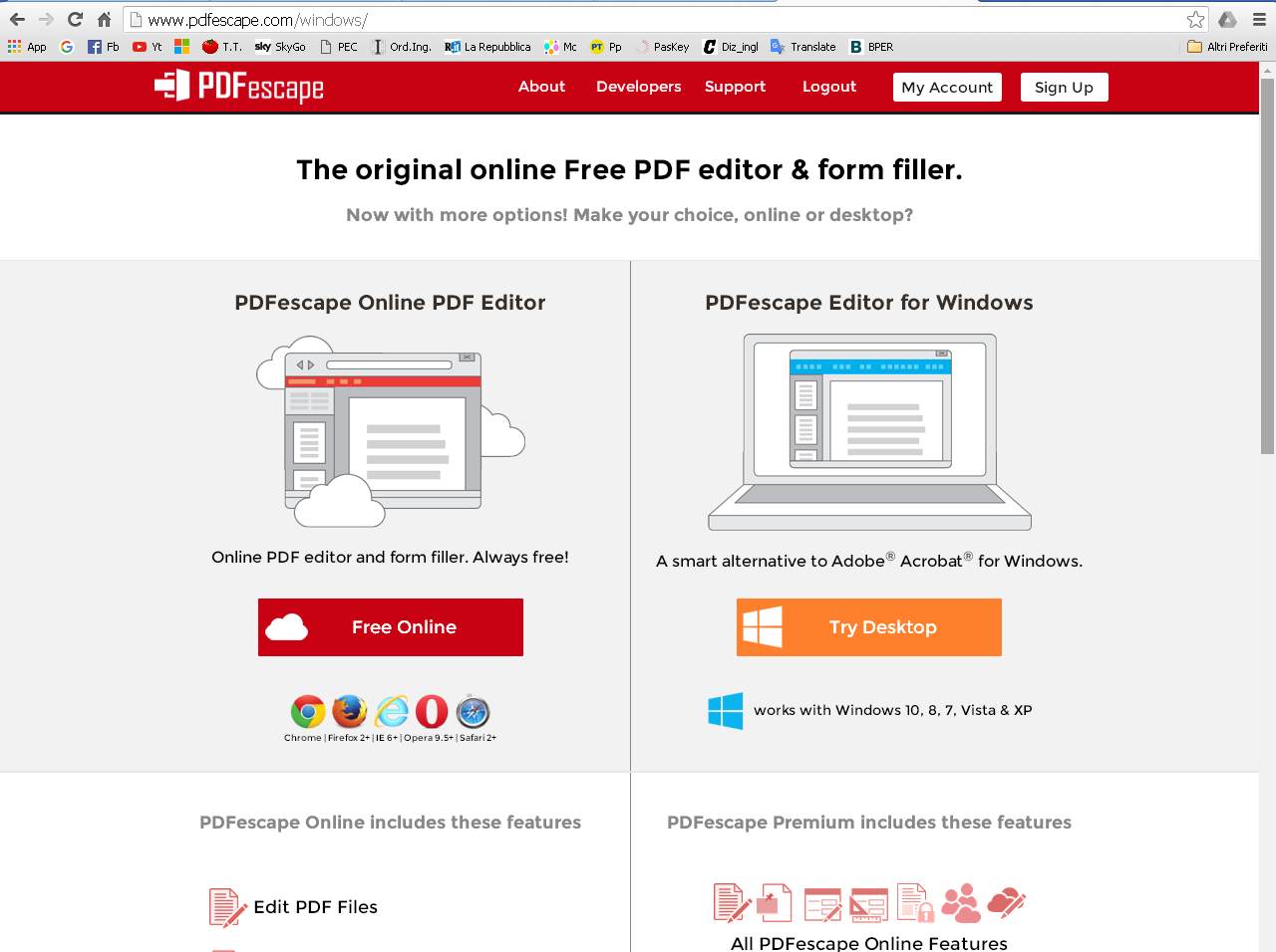 PDFescape pdf editabili